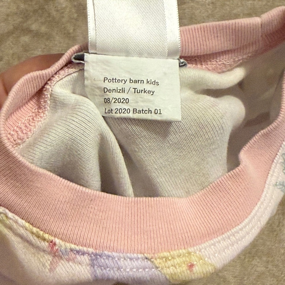 Pottery Barn Kids Disney Princess Mary Blair Pajama Set Pink Size 4 - Picture 9 of 9